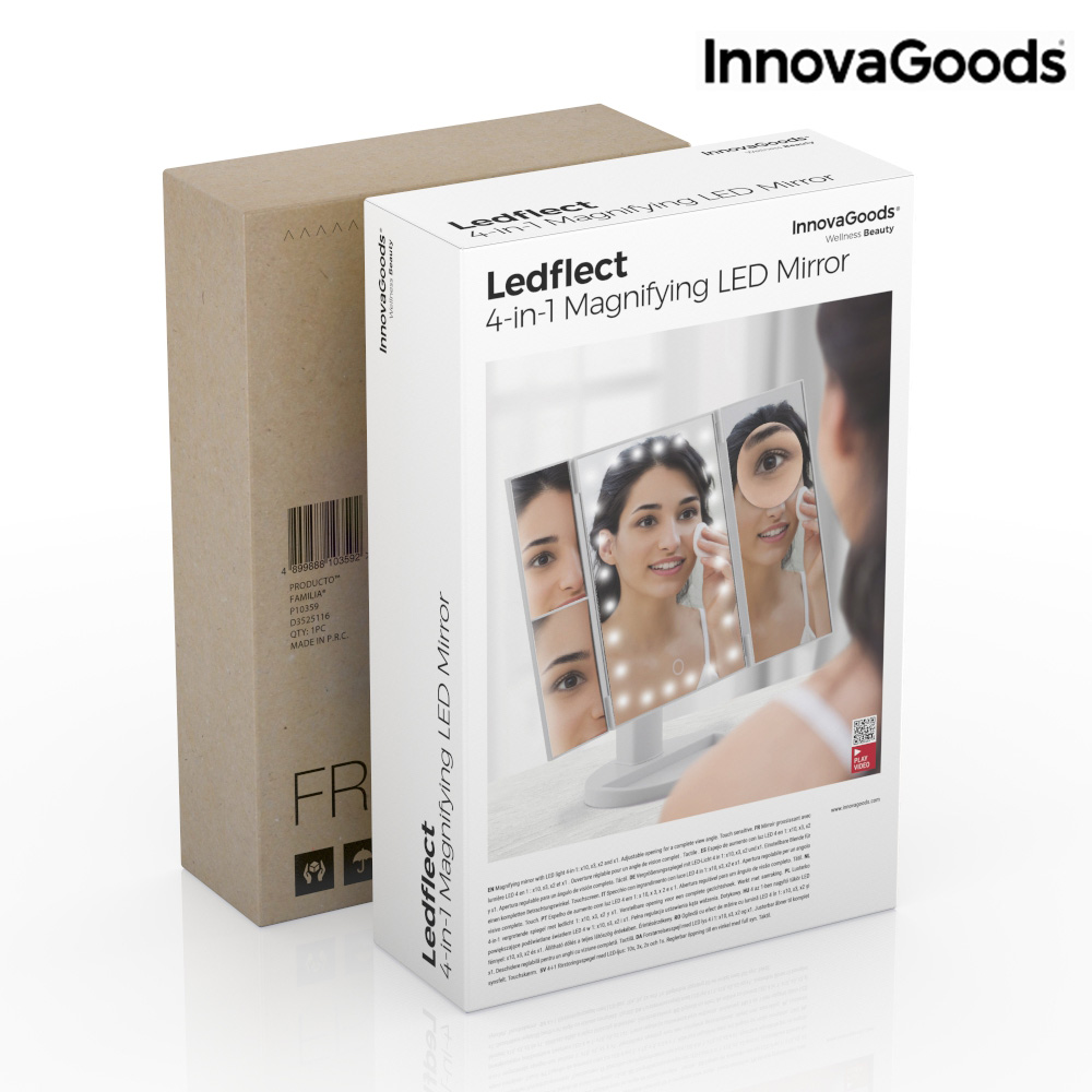 Förstorande Spegel med LED 4-in-1 Ledflect InnovaGoods - 12