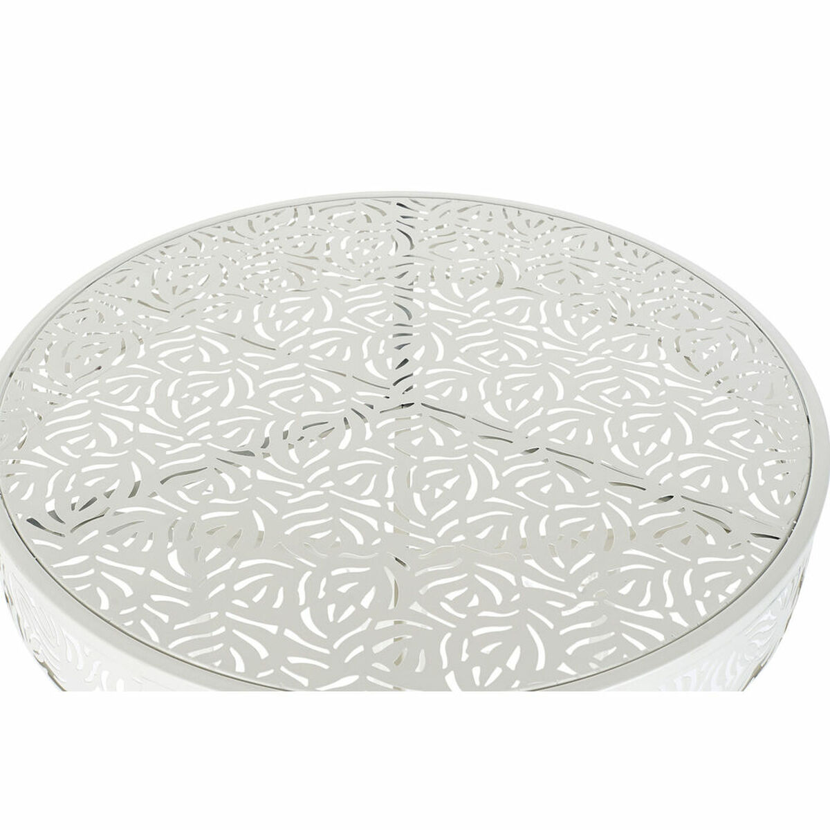 Sidobord DKD Home Decor Metall Vit (60 x 60 x 70 cm) - 8