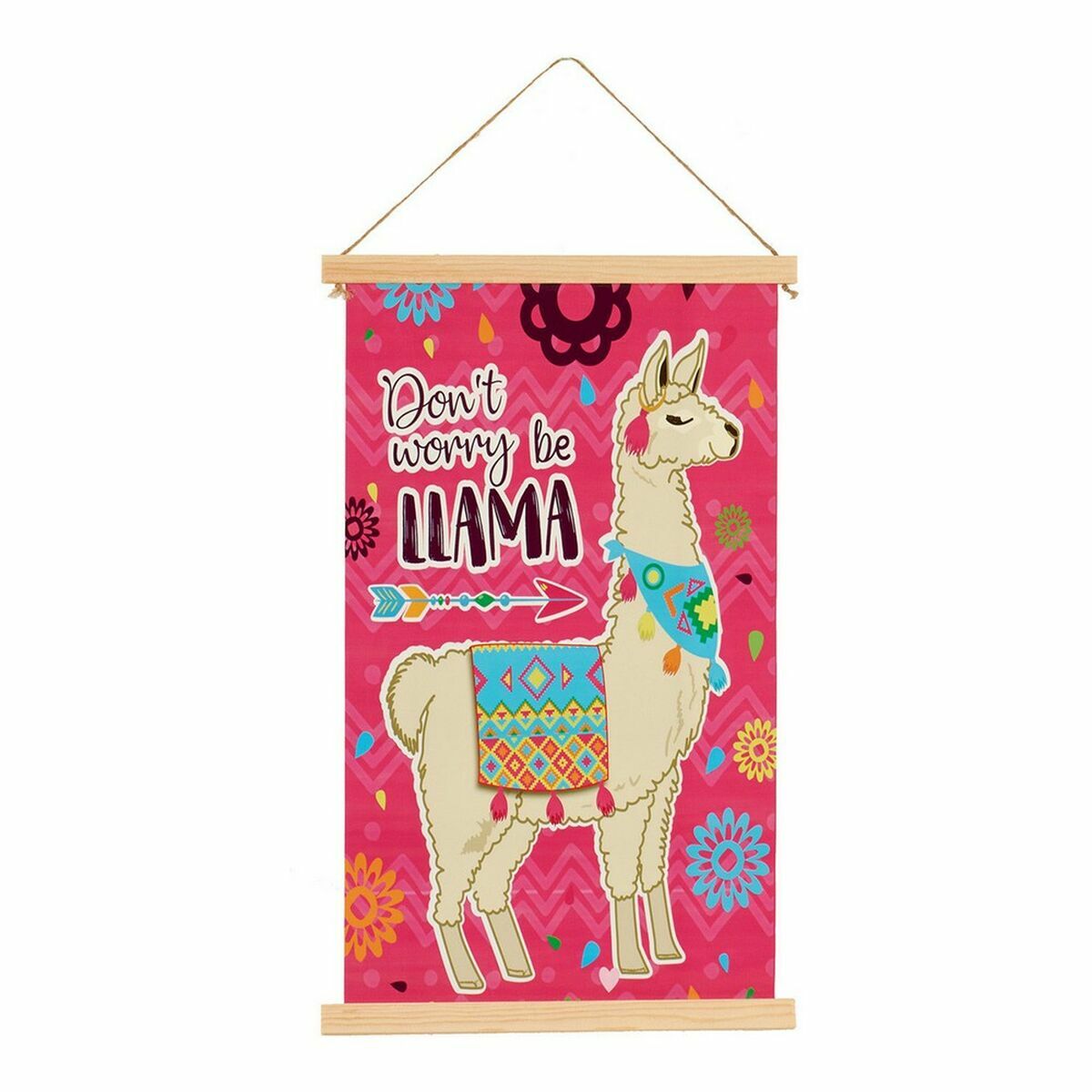 Kanvas Gift Decor 1 x 54 x 33 cm Lama (24 antal) - 6