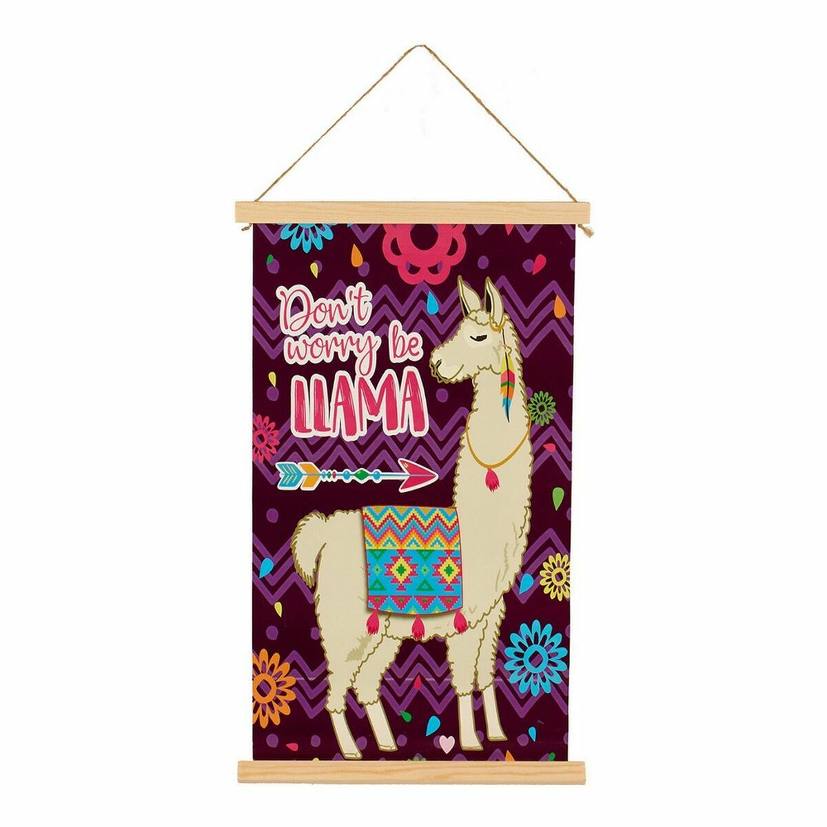 Kanvas Gift Decor 1 x 54 x 33 cm Lama (24 antal) - 7