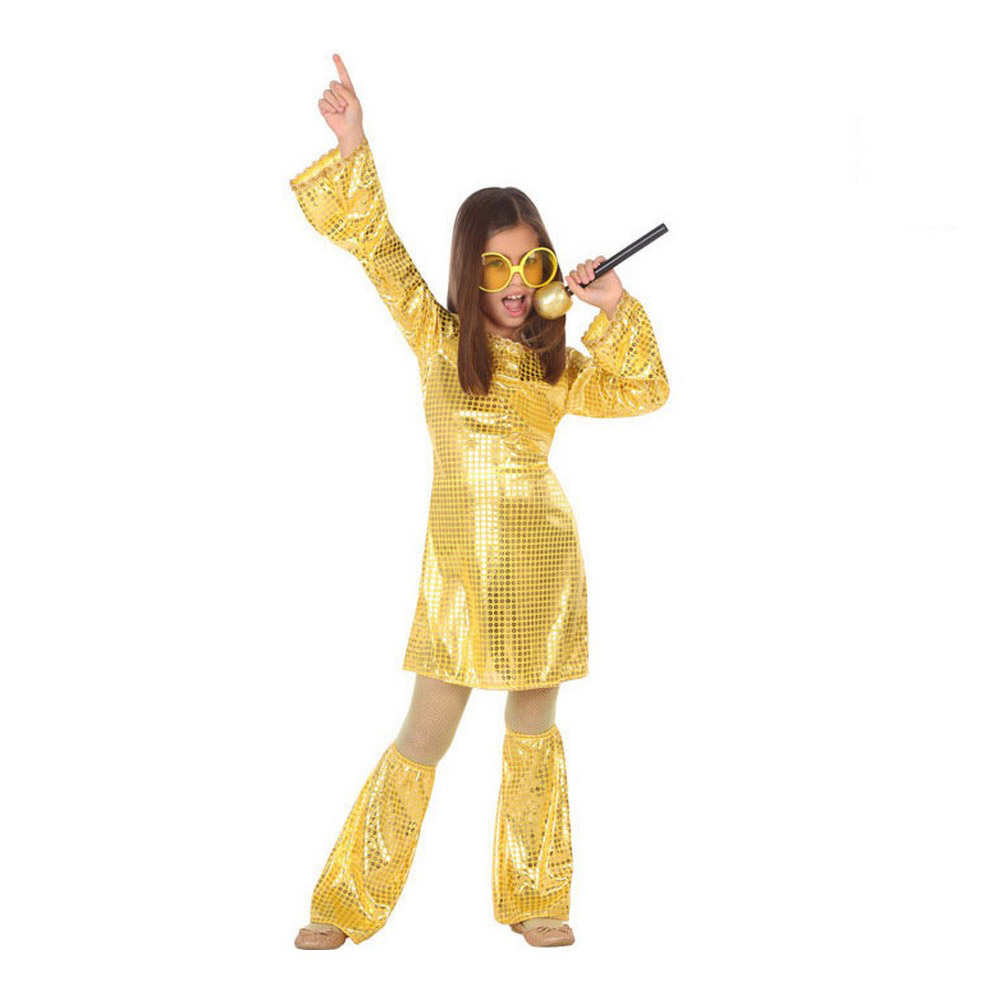 Maskeraddräkt för barn Disco Gyllene (2 Delar) (3 pcs) - 6