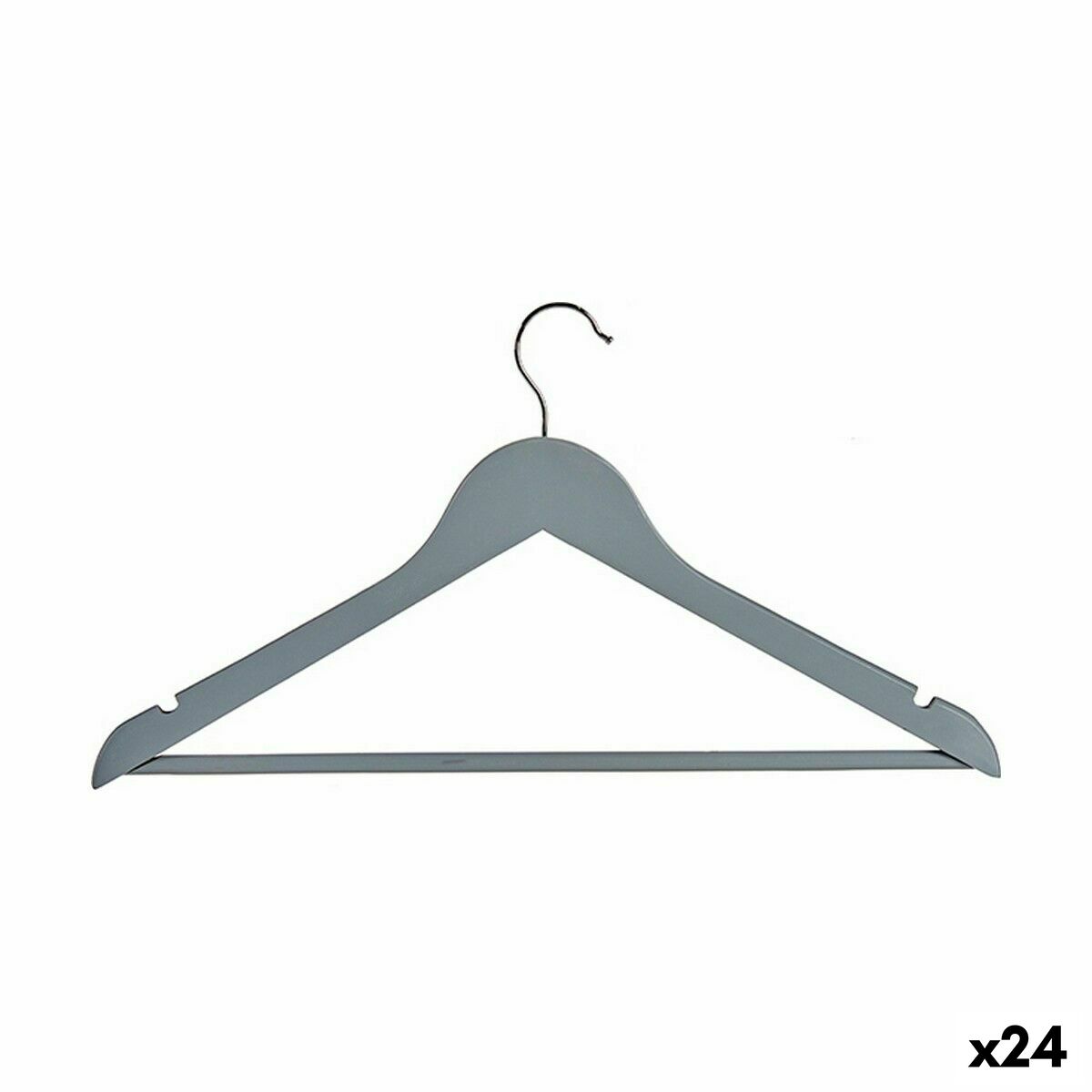 Klädhängarset Grå Trä (24 antal) - 3