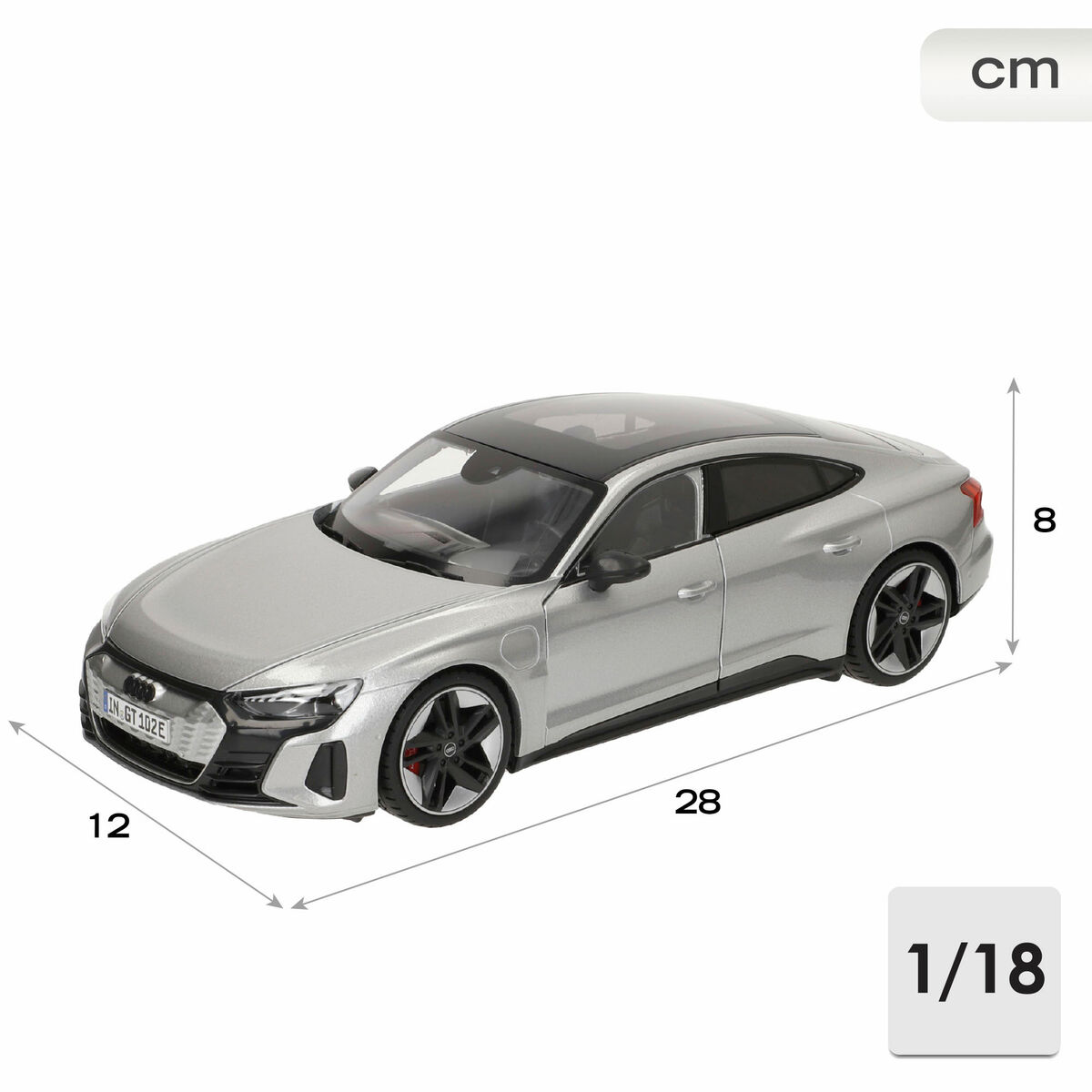 Bil Bburago GT-Audi RS E-TRON GT 2022 1:18 - 4