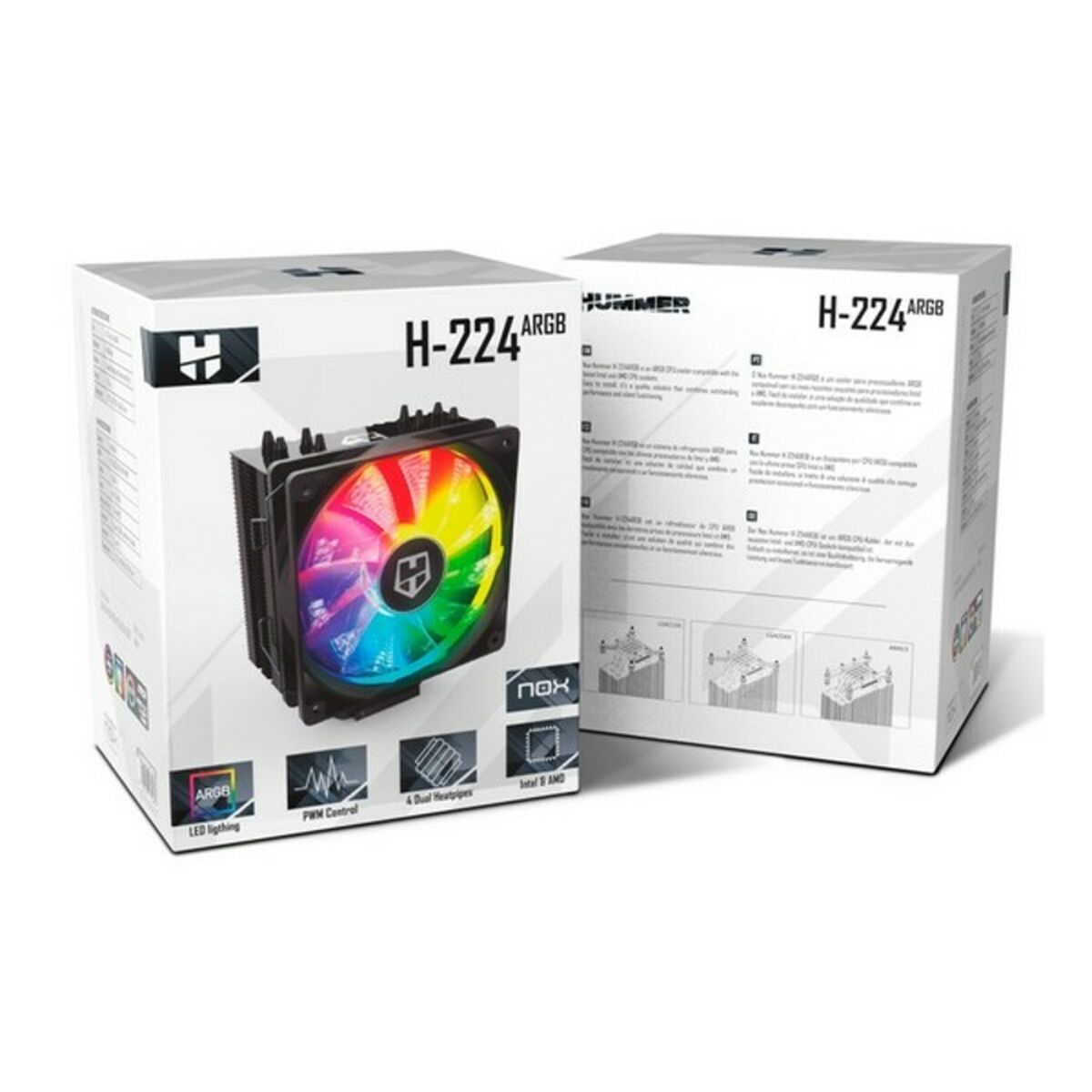 CPU-fläkt Gaming Nox-Xtreme Hummer H-224 - 11