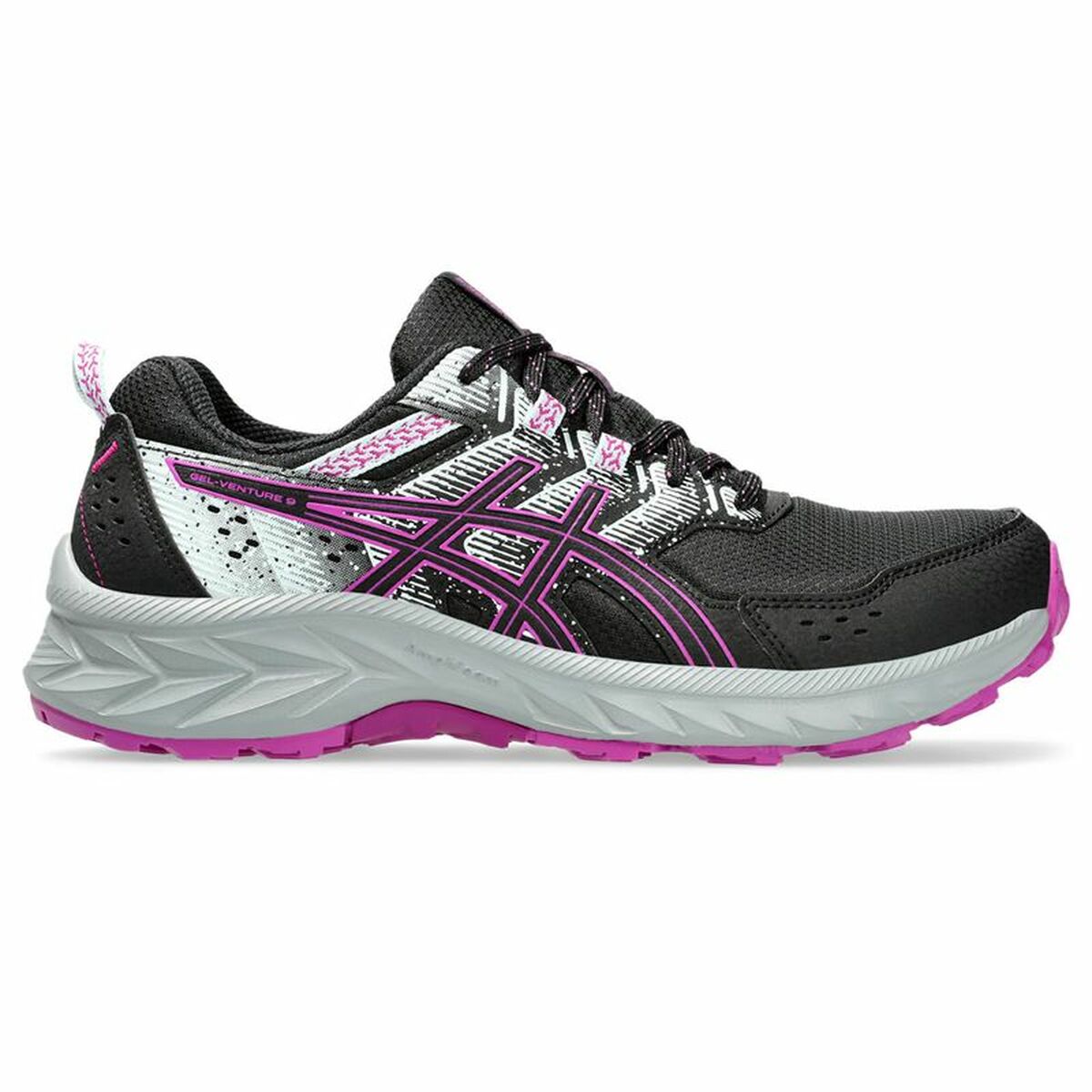 Gymnastiksko, Dam Asics Gel-Venture 9 Svart Rosa