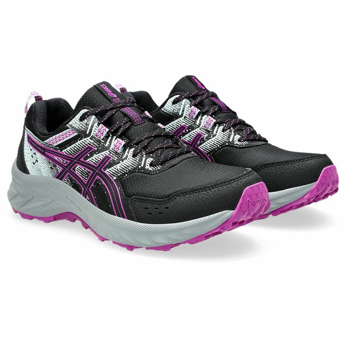 Gymnastiksko, Dam Asics Gel-Venture 9 Svart Rosa - 5