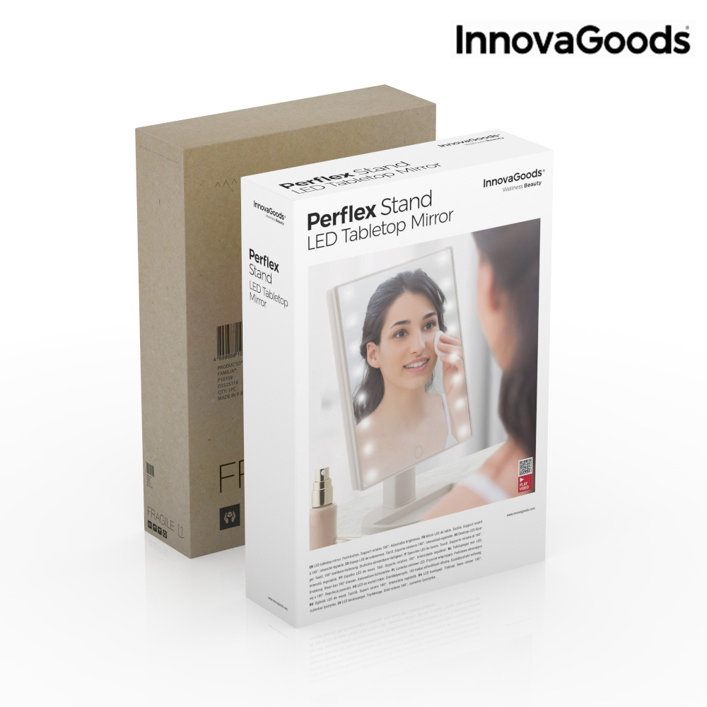Bordsspegel med Pekskärm och LED-ljus Perflex InnovaGoods - 10