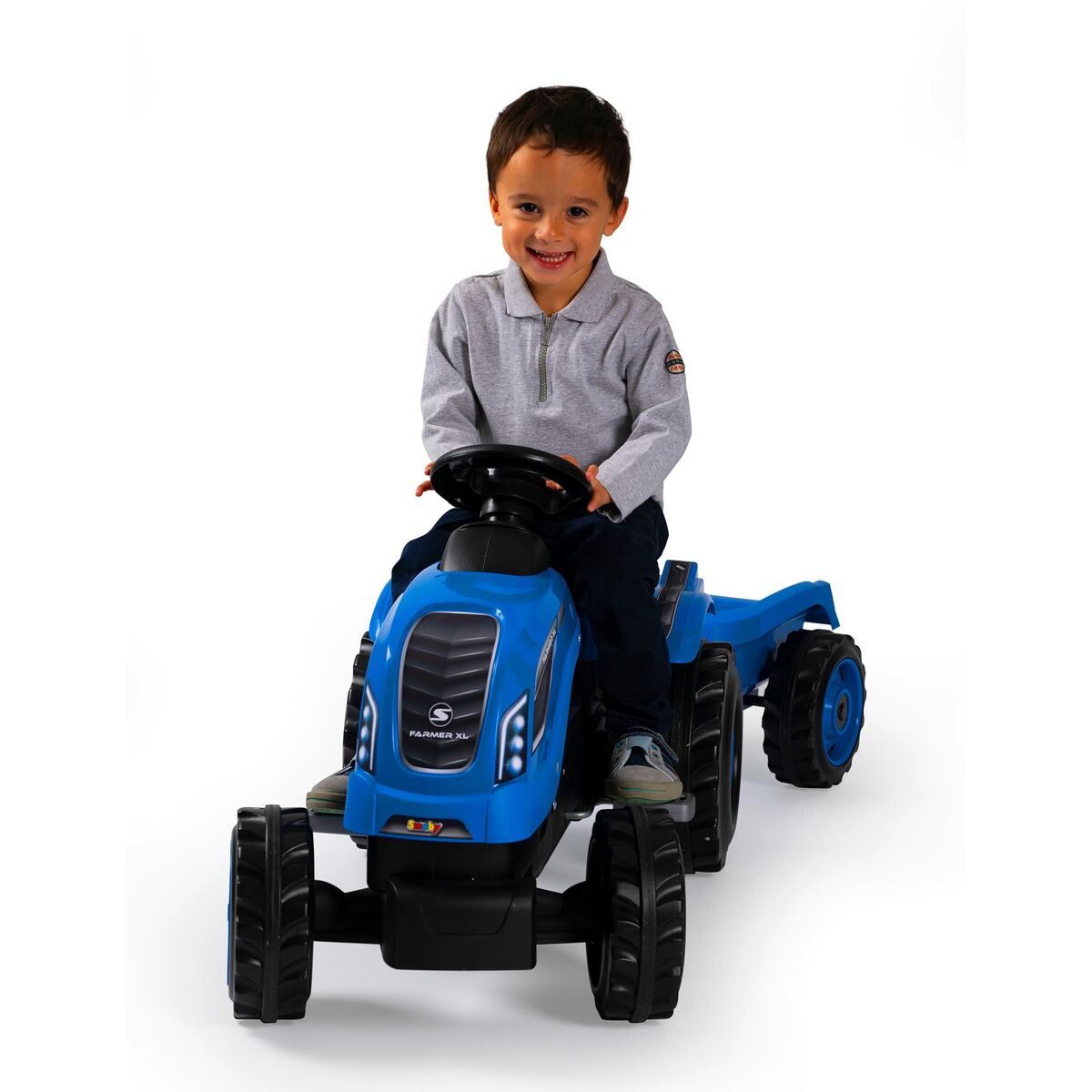 Trehjuling Smoby Traktor Släp - 3
