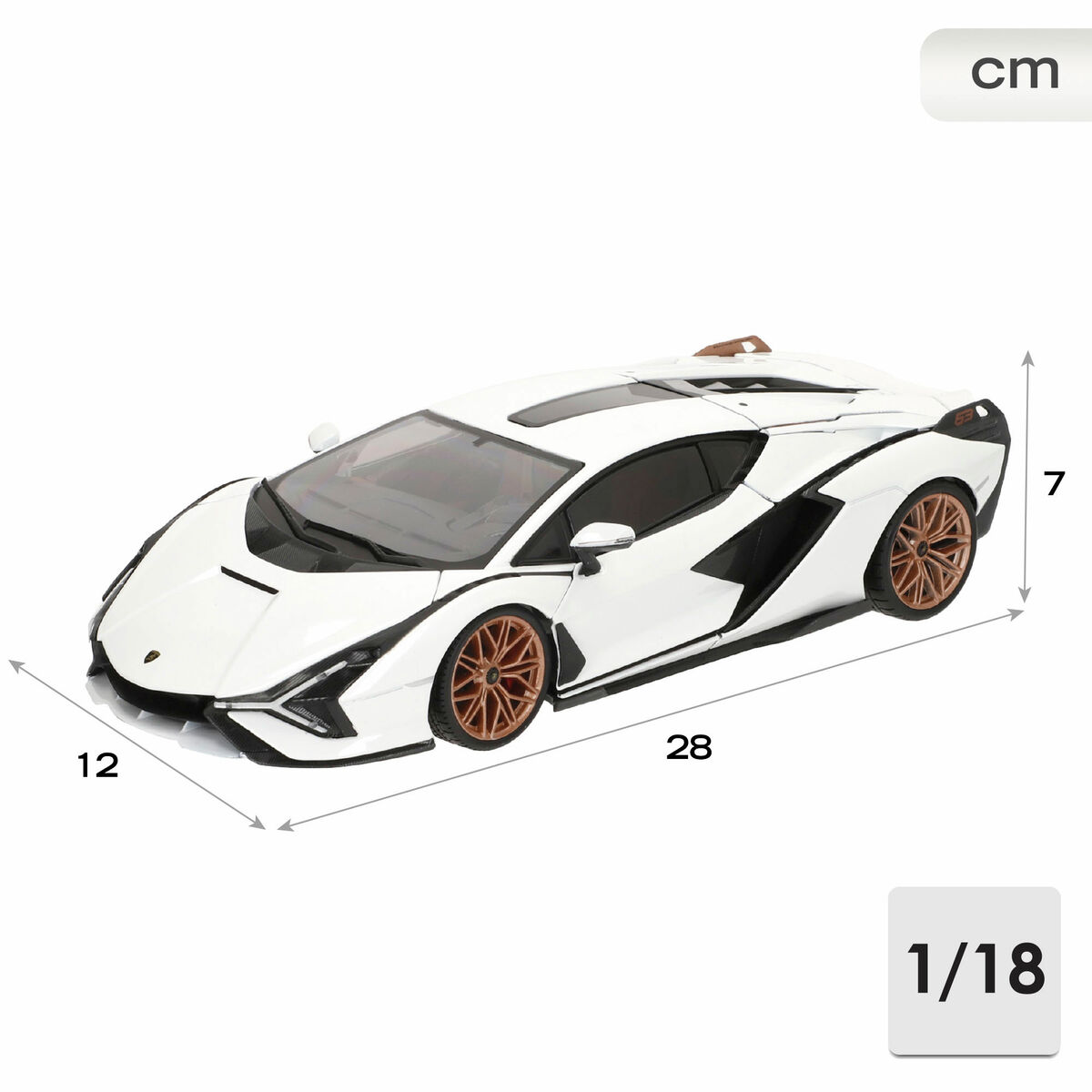 Bil Bburago GT-Lamborghini Sian FKP 37 1:18 - 4