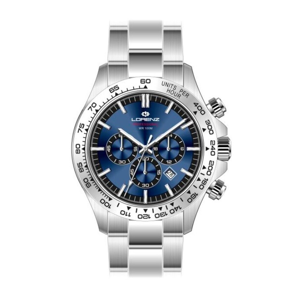 Herrklocka Lorenz 26175CC Silvrig (Ø 43 mm)