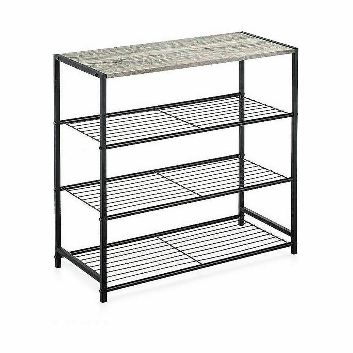 Bokhylla Confortime Svart Metall 60 x 30 x 63,5 cm (3 antal) - 5