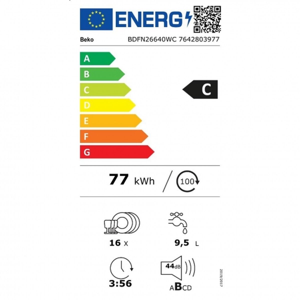 Diskmaskin BEKO BDFN26640WC - 4