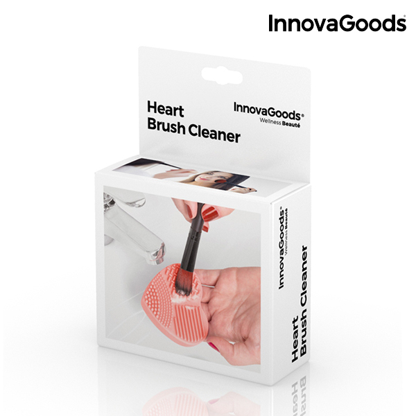 Sminkborstsrengörare Heart InnovaGoods - 3