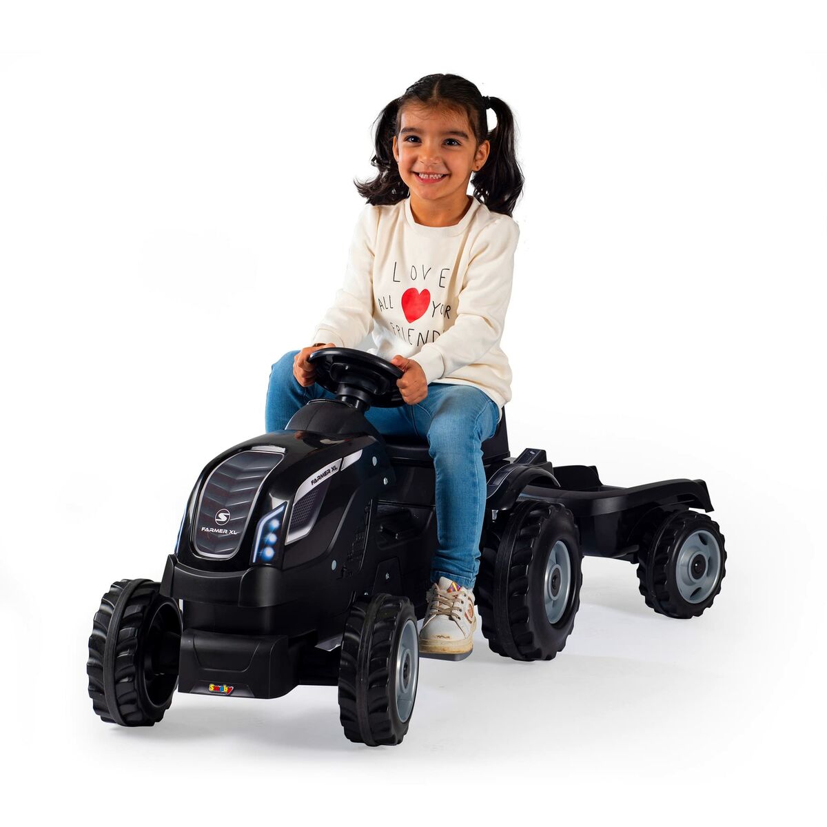 Trehjuling Smoby Traktor Släp - 3