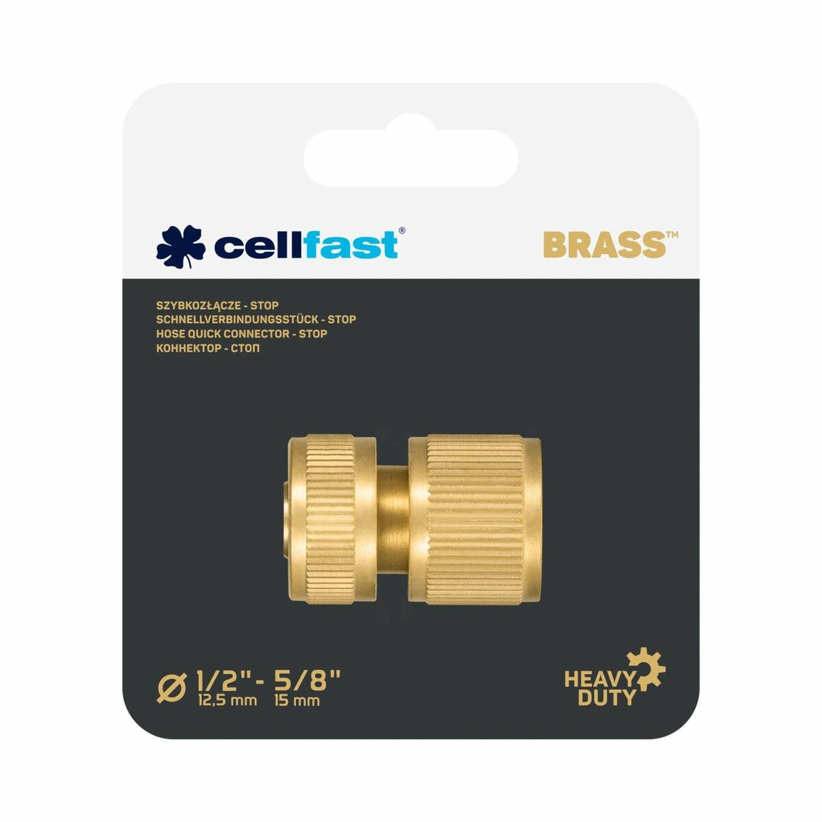 Slanganslutning Cellfast 15 mm Mässing Snabb - 2