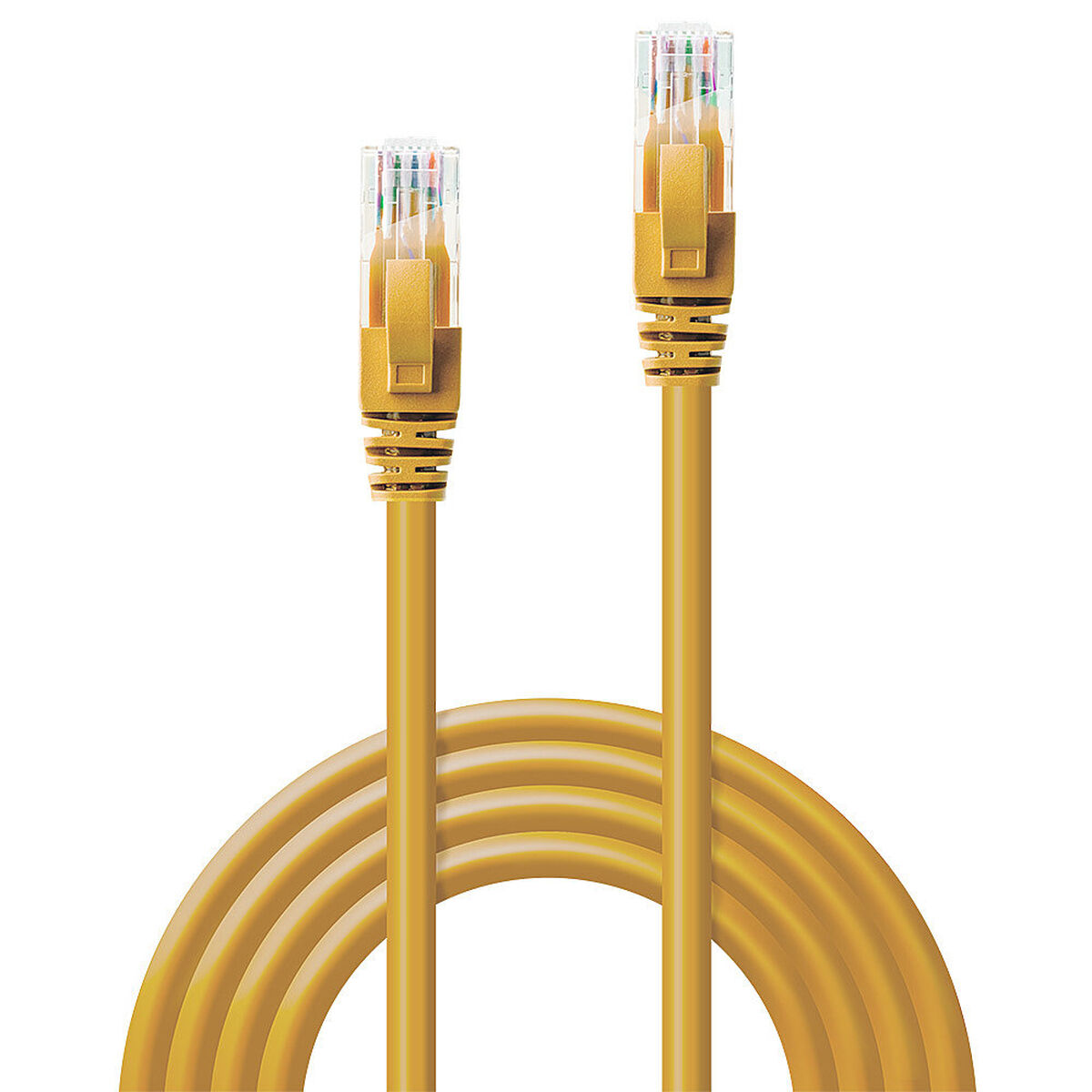 Nätkabel UTP Styv Kategori 6 LINDY Gul 2 m (1 antal) - 6
