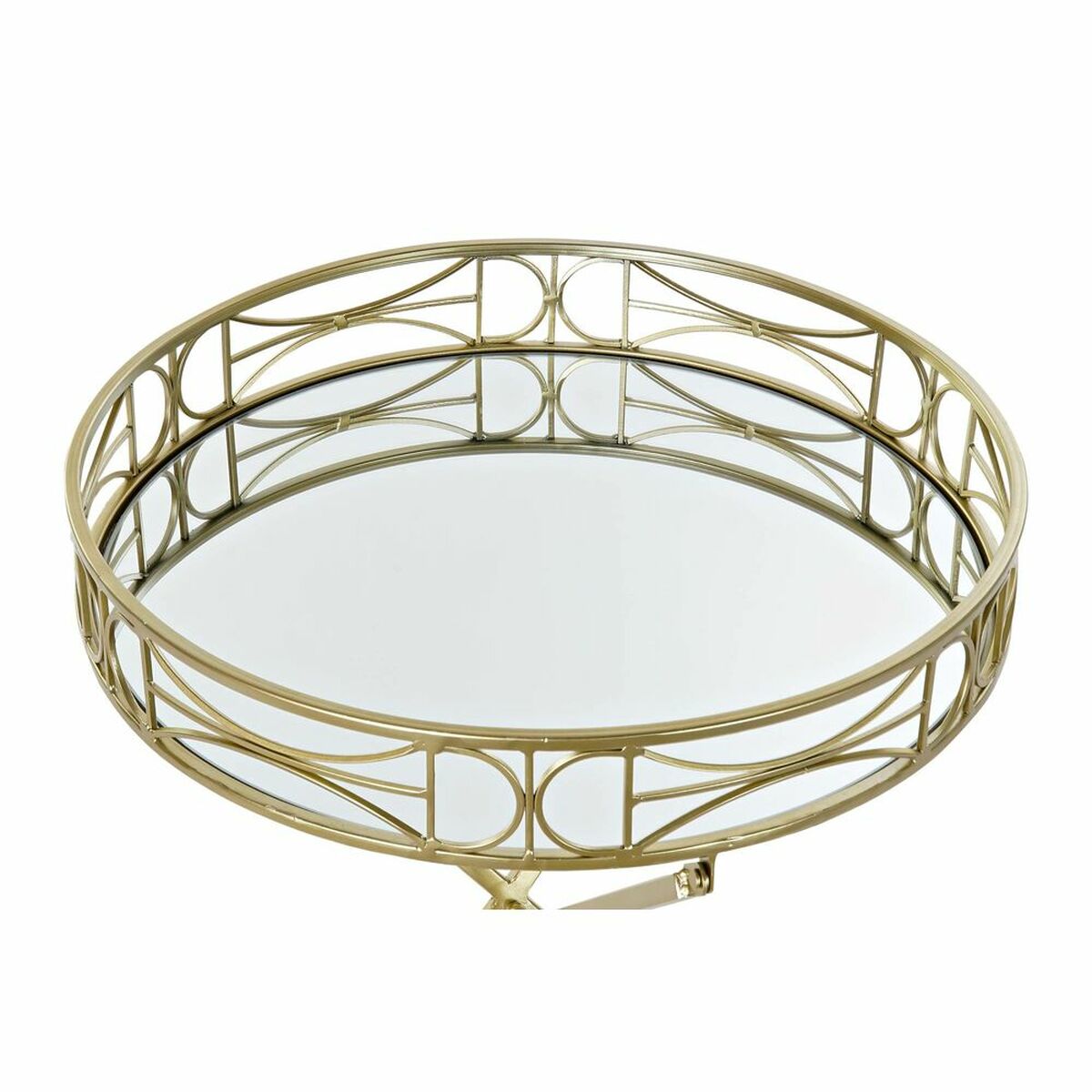 Konsol DKD Home Decor Gyllene Metall Speglar 48,5 x 48,5 x 58,5 cm (2 antal) - 9