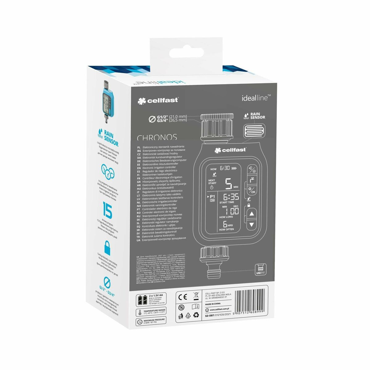 Bevattningsprogrammerare Cellfast Chronos Ideal - 3