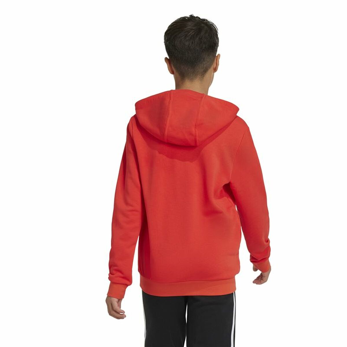 Tröja med huva Unisex Adidas Big Logo Essentials Röd - 3