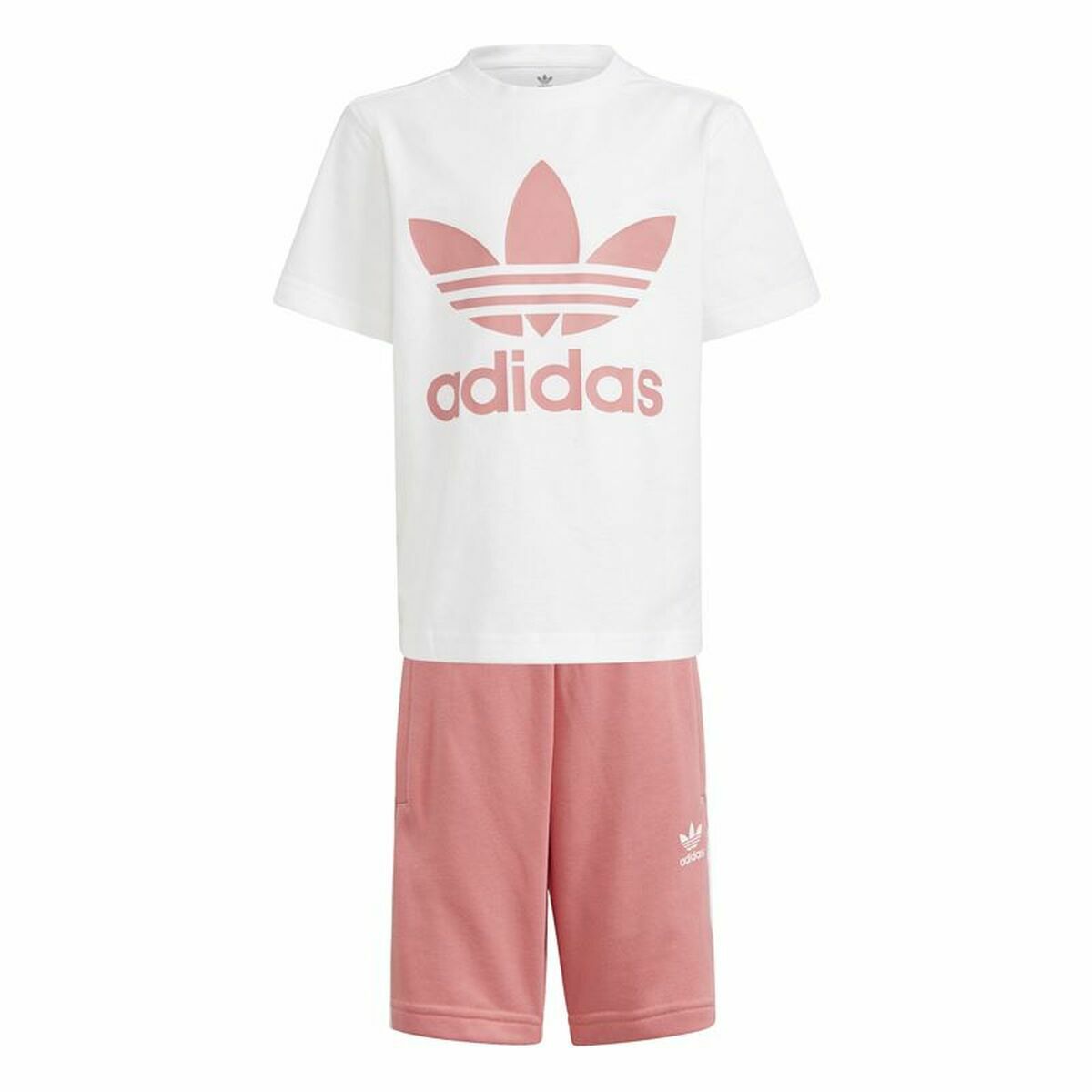 Träningskläder, Barn Adidas Trifolio  Vit - 11