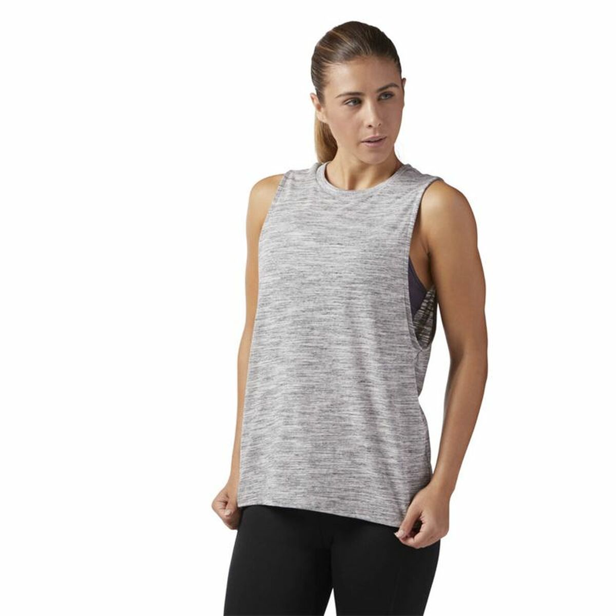 Tanktop, Dam Reebok Marble Muscle Ljusgrå - 3