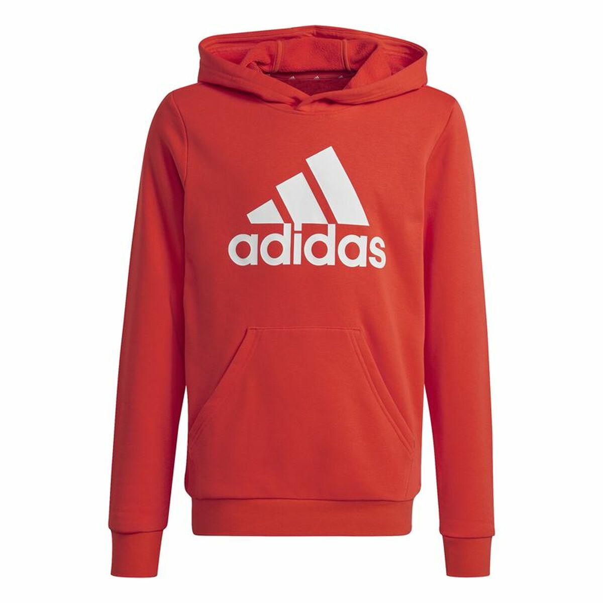 Tröja med huva Unisex Adidas Big Logo Essentials Röd