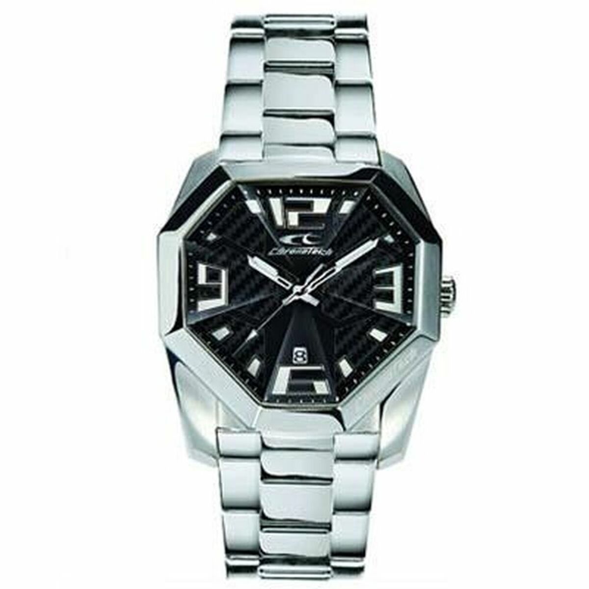 Herrklocka Chronotech RW0083 Svart Silvrig - 3