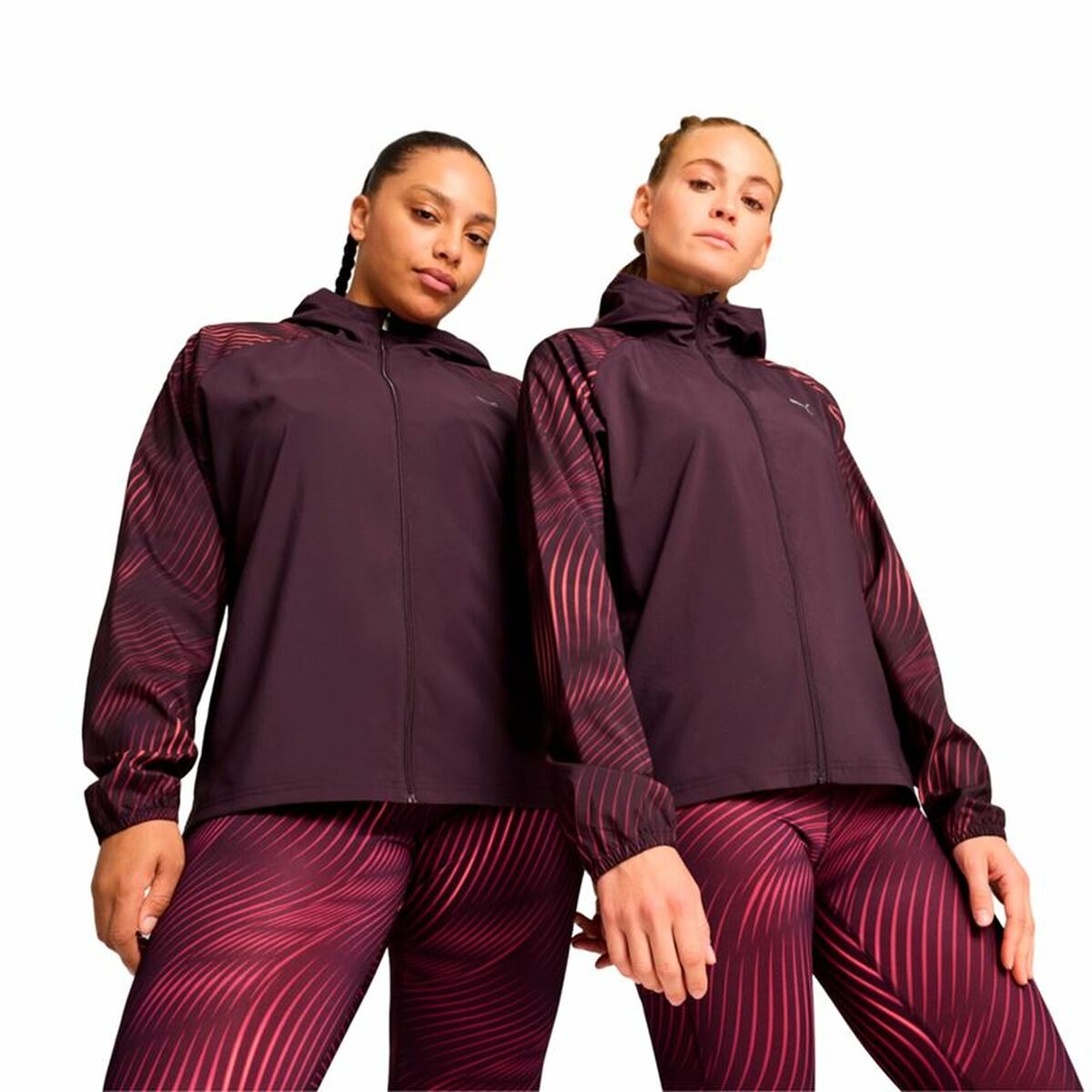 Sportjacka, Dam Puma Run Favorite Aop Woven