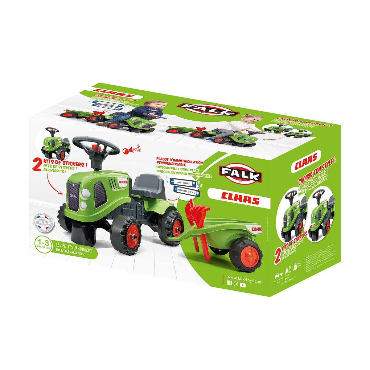 Trehjuling Falk Claas 212C Traktor - 7