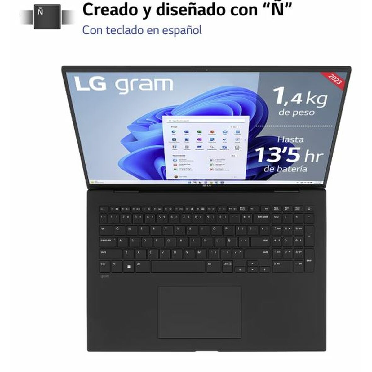 Bärbar dator LG 17Z90R-E.AD78B 17" Intel Core i7-1360P 32 GB RAM 1 TB SSD NVIDIA GeForce RTX 3050 - 3