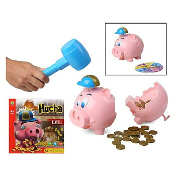 Utbildningsspel Piggy bank spanska Rosa (27 x 27 cm)