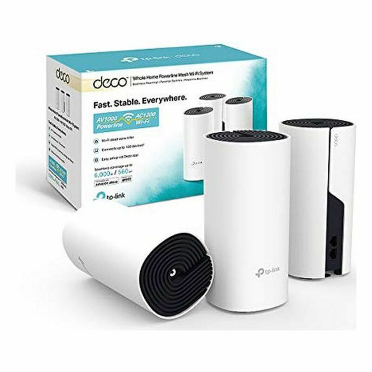 Anslutningspunkt med relästation TP-Link Deco P9 5 GHz 300-867 Mbps Mesh (3 pcs) - 5
