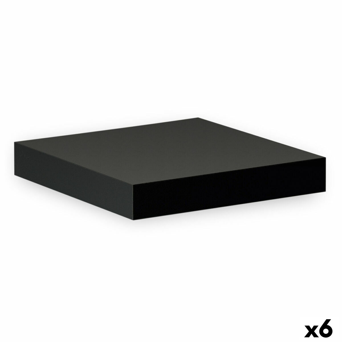 Hyllor Confortime Svart Trä MDF 23,5 x 23,5 x 3,8 cm (6 antal)