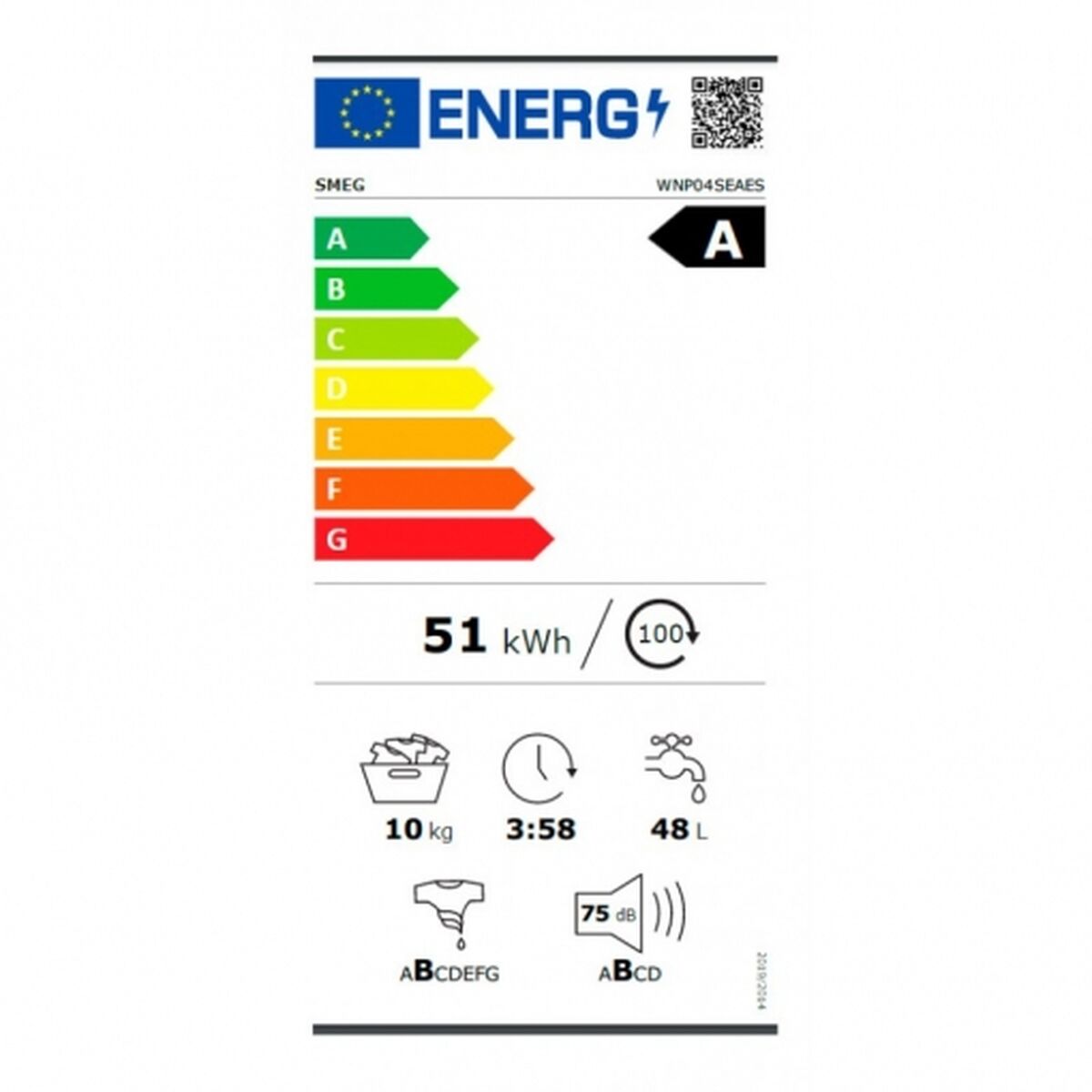 Tvättmaskin Smeg 1400 rpm 10 kg Vit - 3