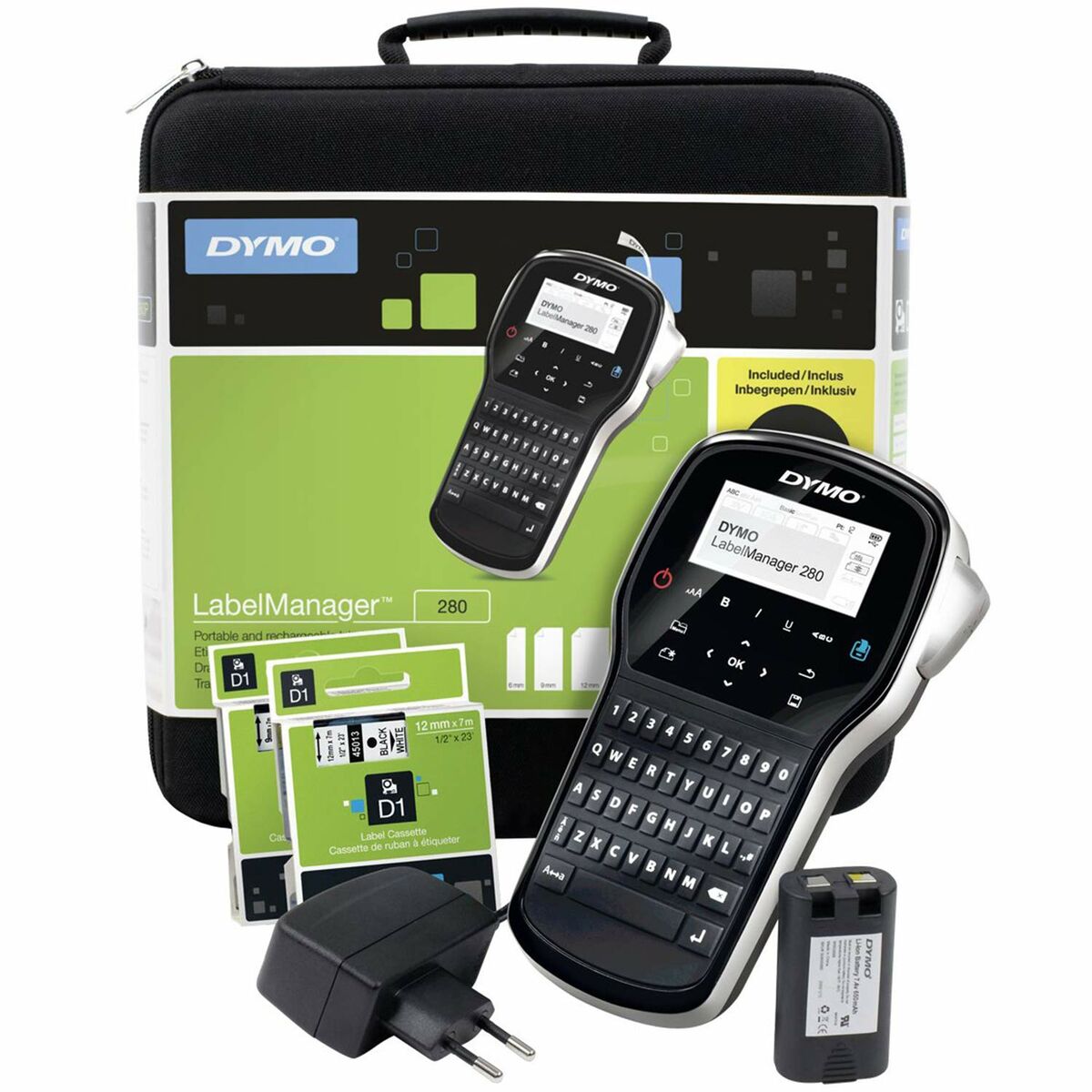 Elektrisk Etikettskrivare Bärbar Dymo LabelManager™ 280 QWERTY Kitcase (1 antal) - 2