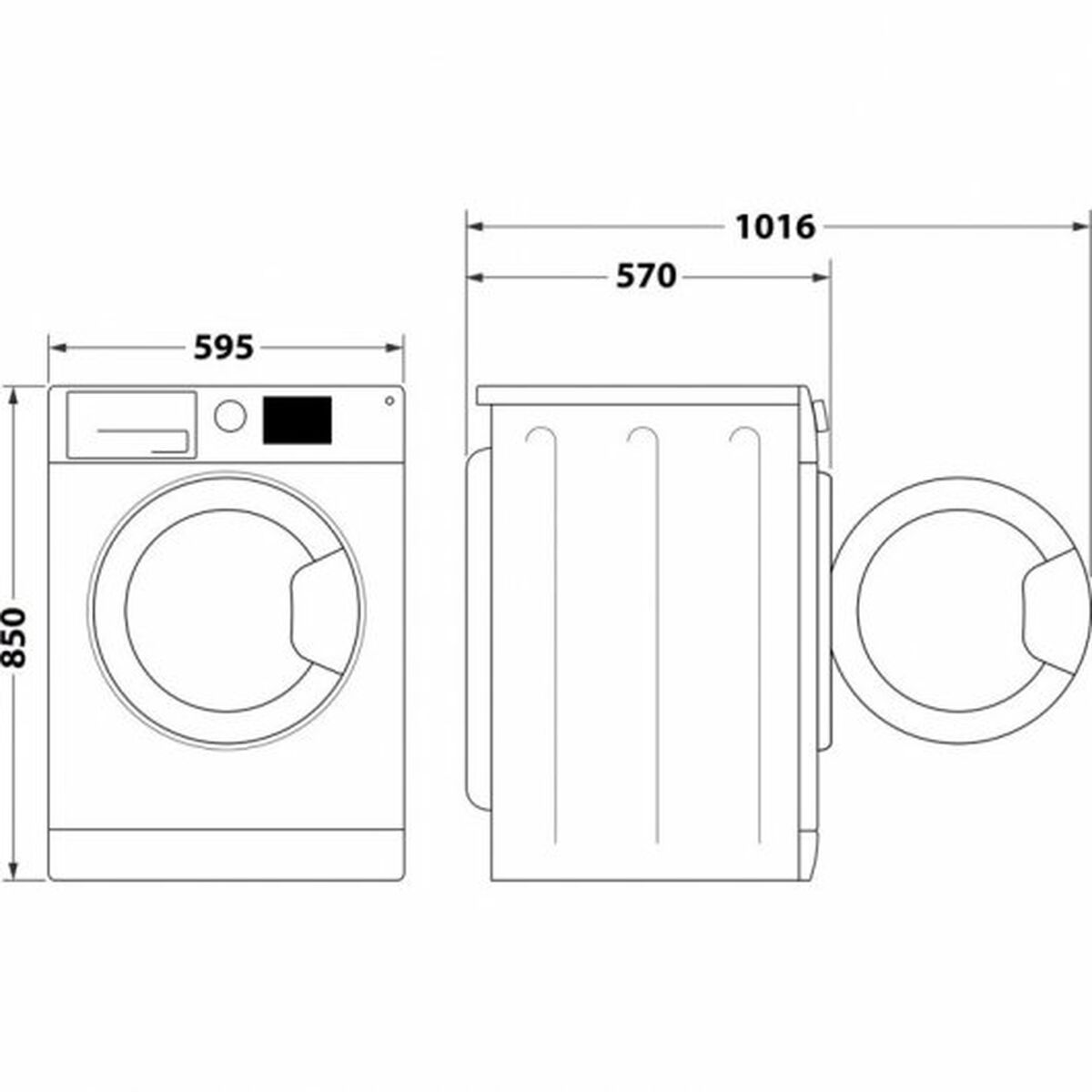 Washer - Dryer Whirlpool Corporation FFWDB864369BV 1400 rpm 8 kg 59,5 cm - 5