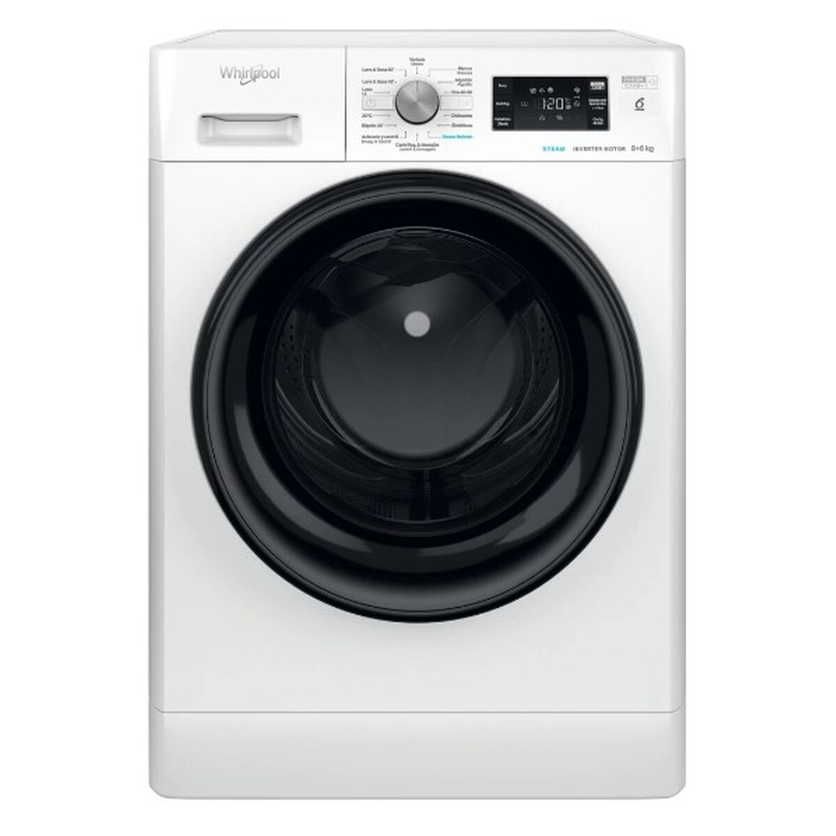 Washer - Dryer Whirlpool Corporation FFWDB864369BV 1400 rpm 8 kg 59,5 cm - 6