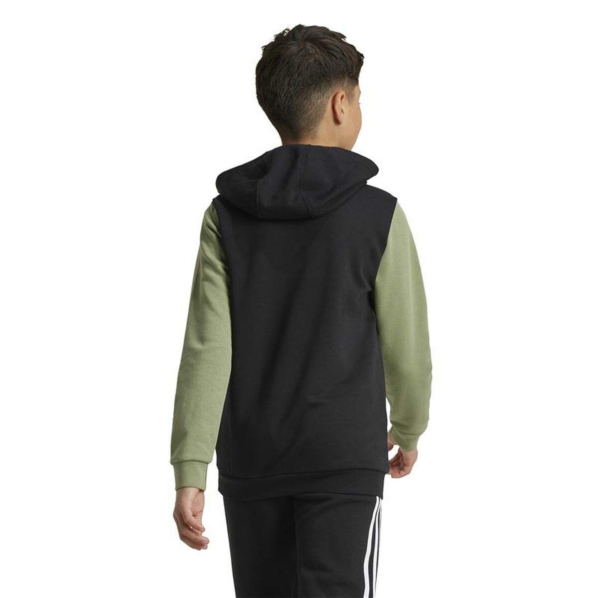 Tröja med huva Herr Adidas Essentials Grön - 3