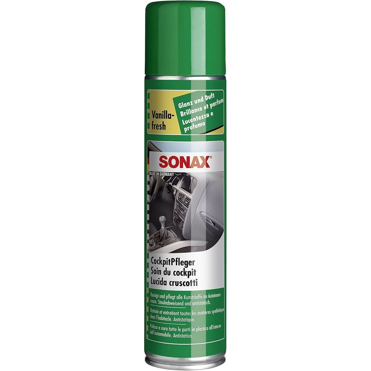 Rengöringsmedel för instrumentpaneler Sonax SX03423000 400 ml Vanilj Friskt