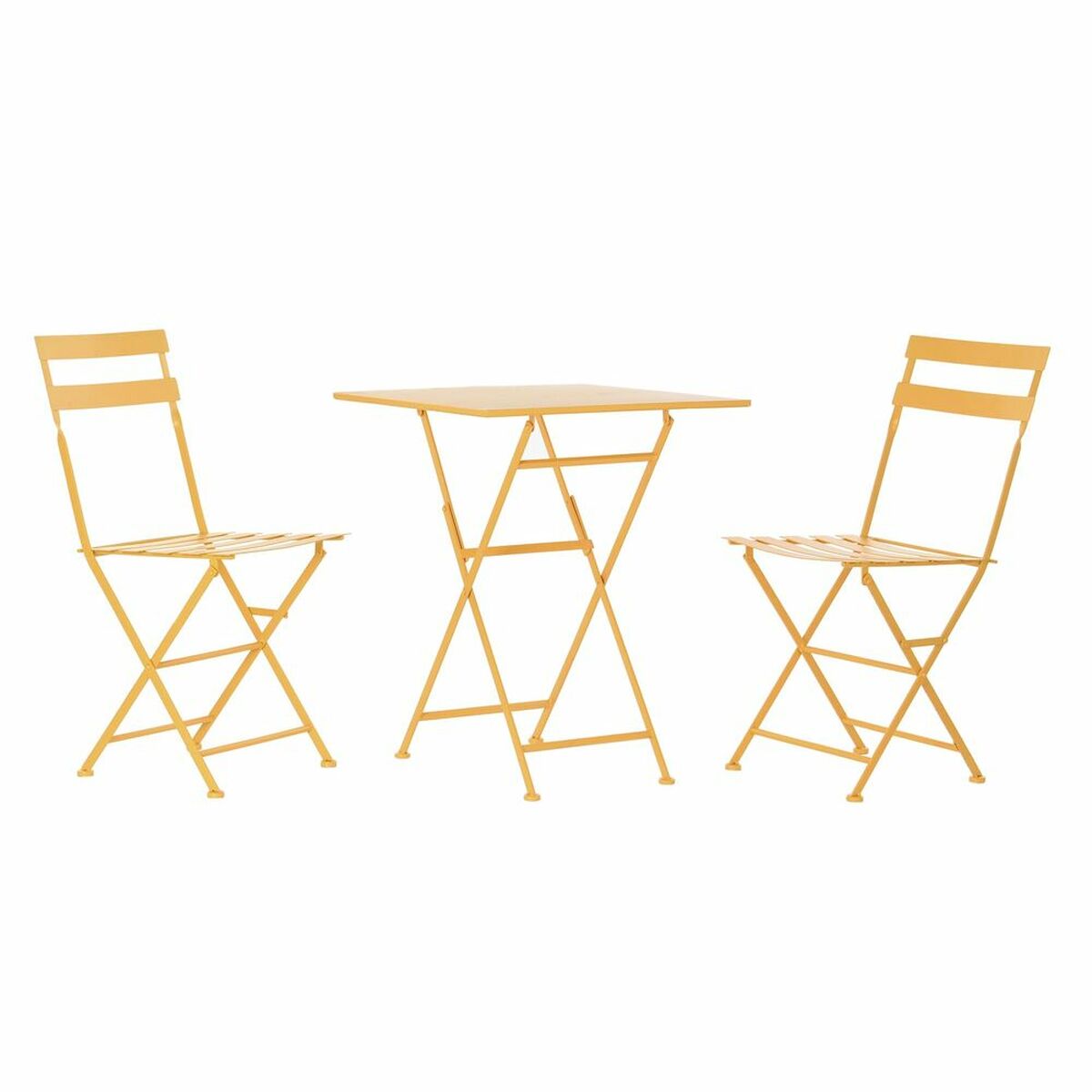 Bordsgrupp med 2 stolar DKD Home Decor 87 cm 60 x 60 x 75 cm - 6