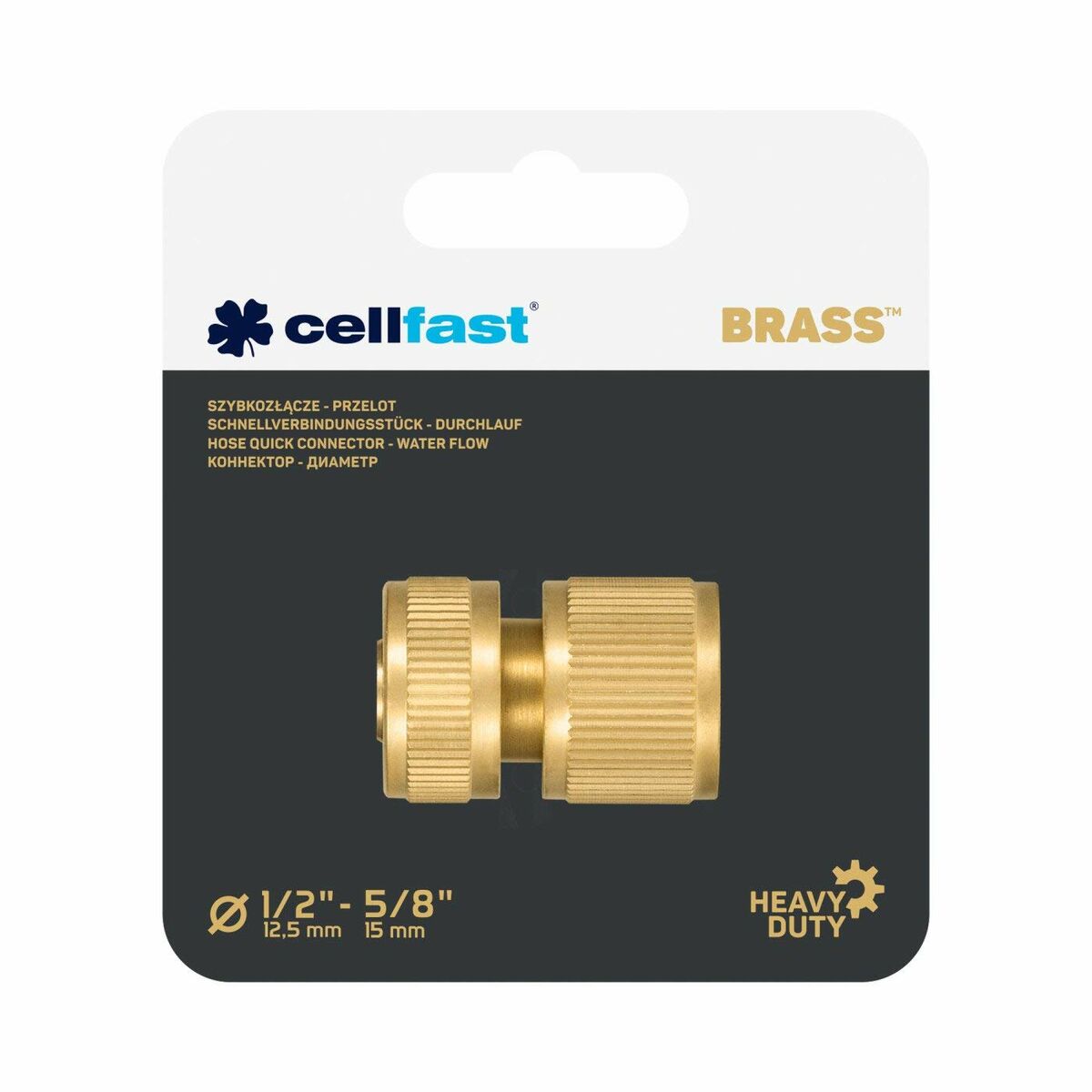 Slanganslutning Cellfast 15 mm Mässing Snabb - 2