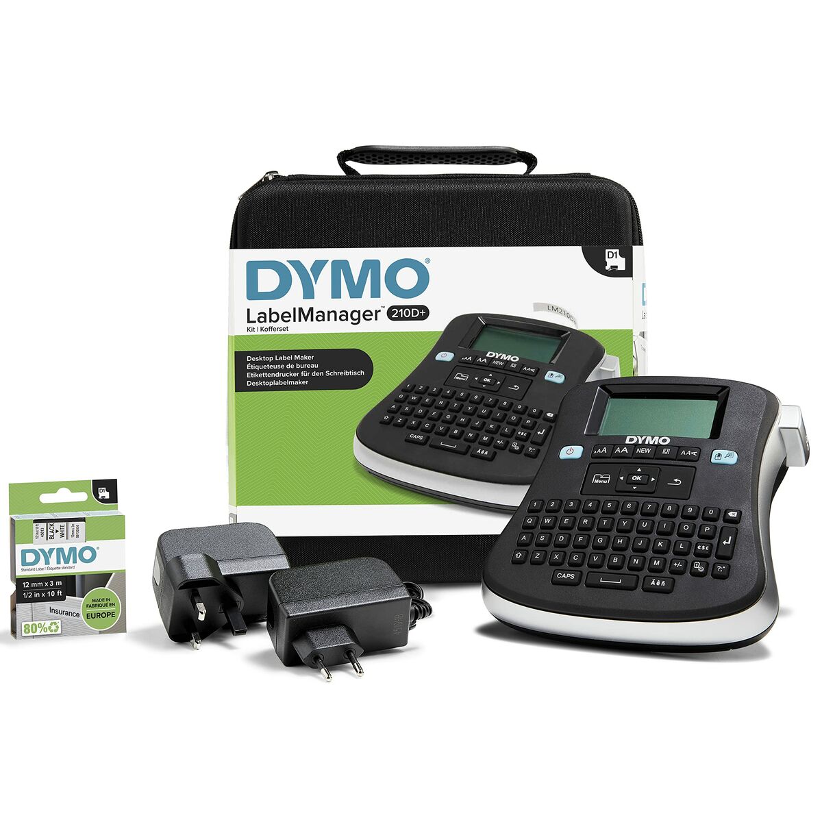 Elektrisk Etikettskrivare Bärbar Dymo LabelManager™ 210D+ QWERTY Kitcase (1 antal) - 2