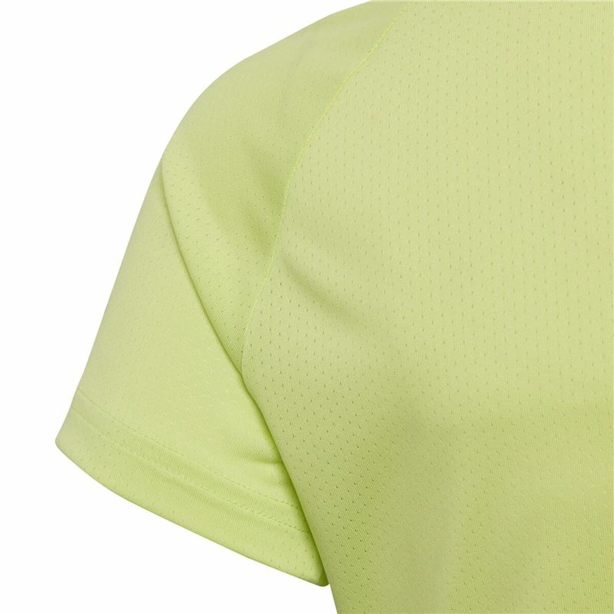 Barn T-shirt med kortärm Adidas Training Cool tee Limegrön - 3