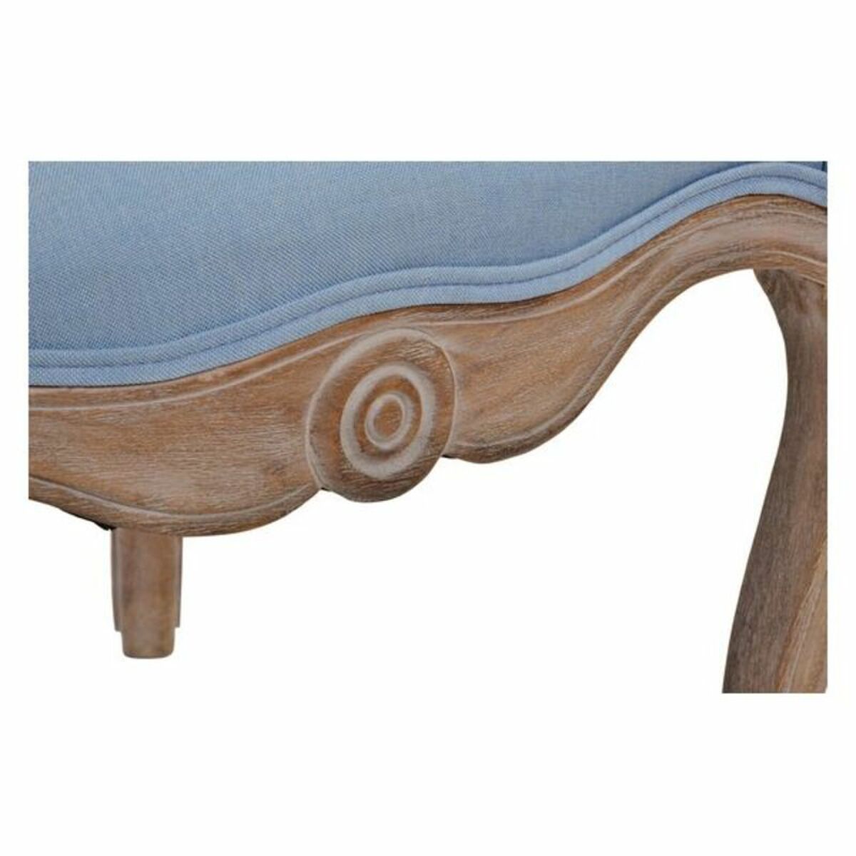 Sittpall DKD Home Decor Blå Polyester Trä Gummiträ 58 x 56 x 69 cm - 15