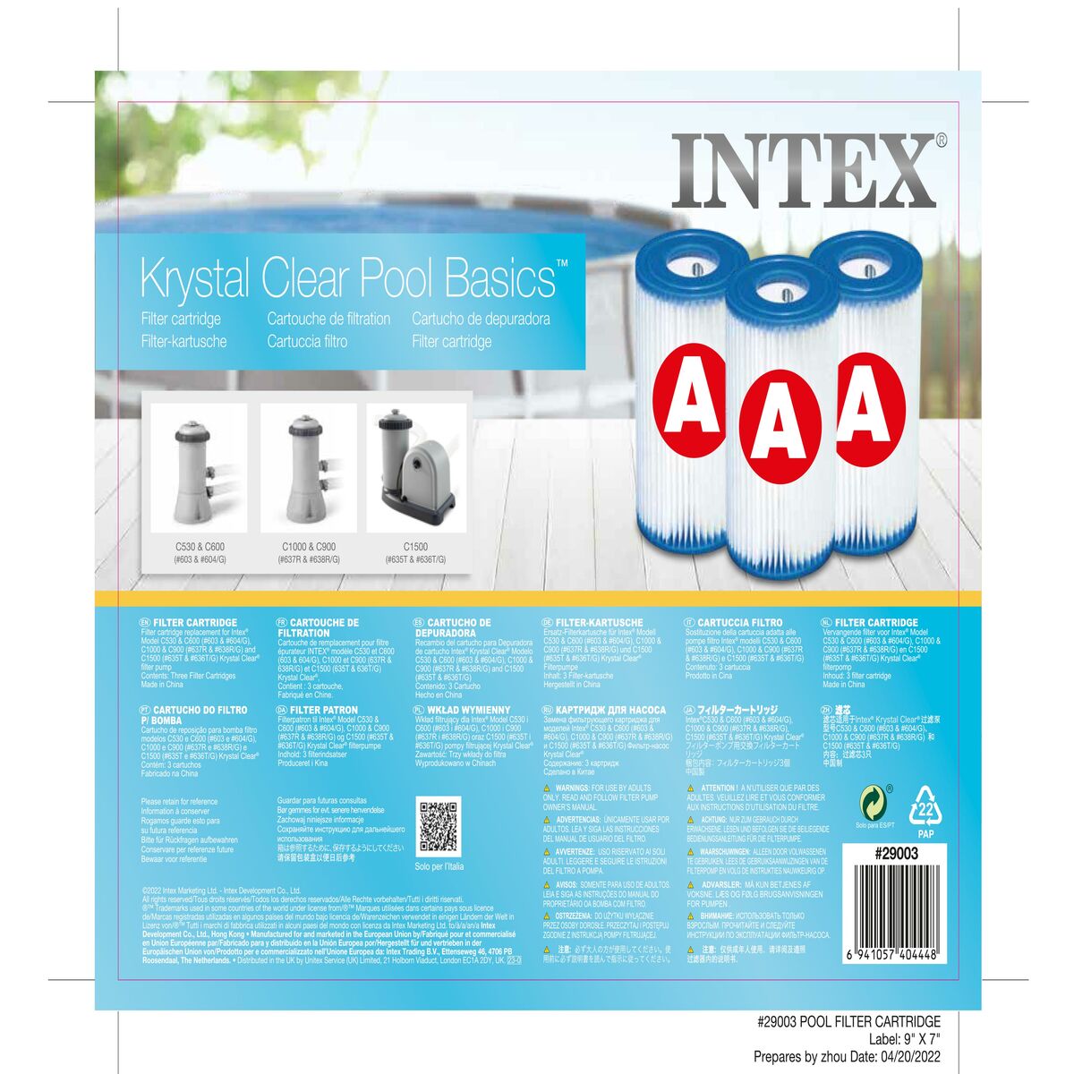 Reservpatroner Intex Typ A (3 antal) (6 antal) - 7