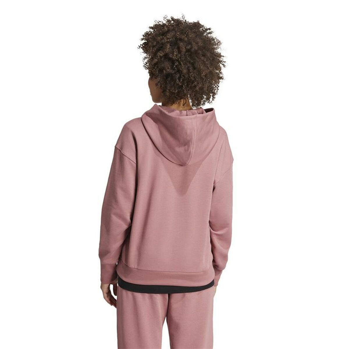 Tröja med huva Dam Adidas All Szn French Terry Loose Hoodie Rosa - 3