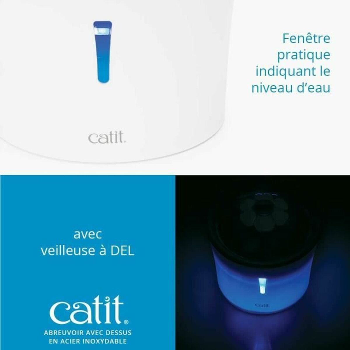 Fontän för husdjur Catit Vit Plast/Rostfritt stål - 3