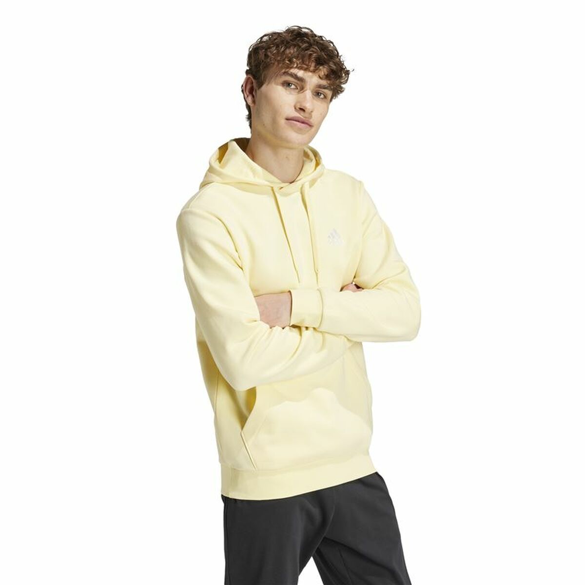 Tröja med huva Herr Adidas Essentials XL - 2