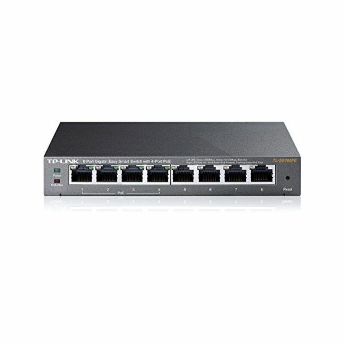 Skrivbords omkopplare TP-Link TL-SG108PE PoE 16 Gbps