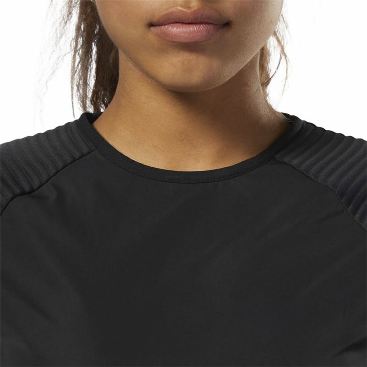 T-shirt med lång ärm Dam Reebok Thermowarm Deltapeak Svart - 6